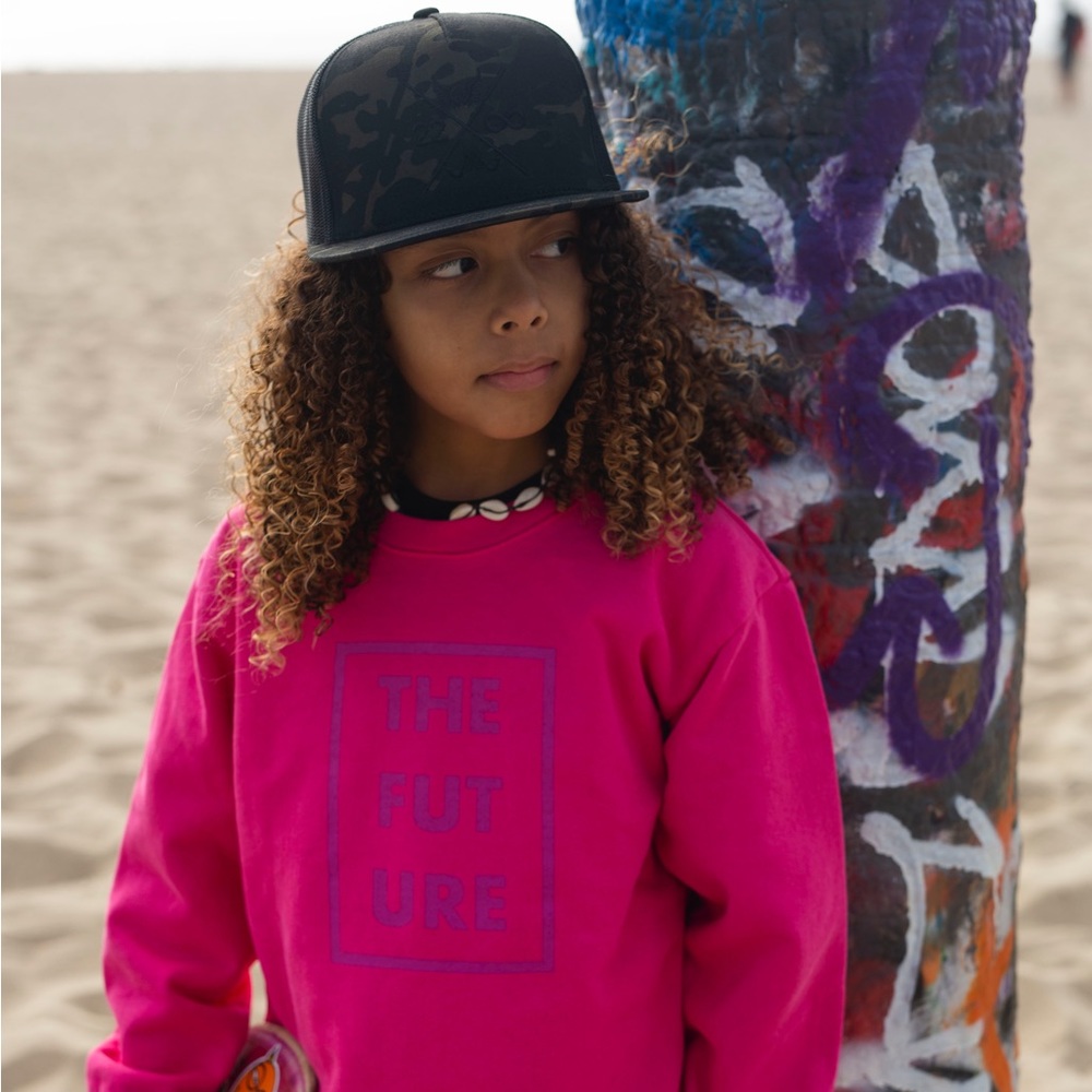Kids “THE FUTURE” shirt in pink